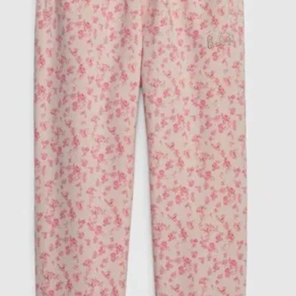 GAP x LOVESHACKFANCY Pink Floral Jogger Sweatpants size medium